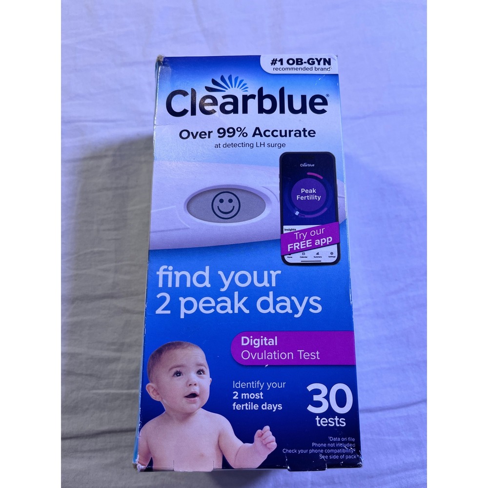 Clearblue Digital Ovulation Test Women OS Blue NEW 30‎ Count LH Surge Tracking